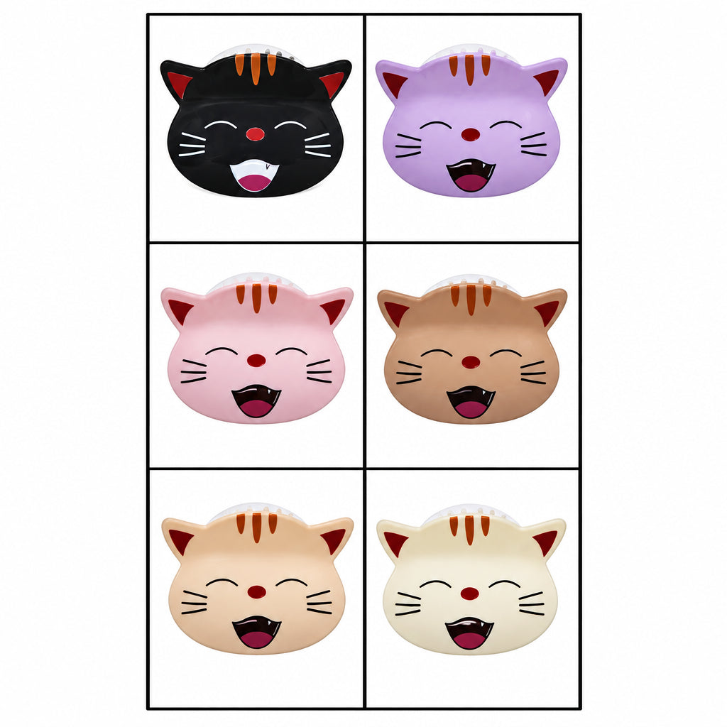 Cute Cat Hair Claw Clip Assorted