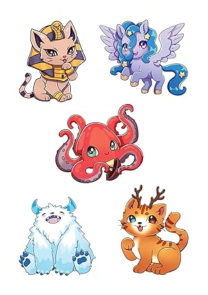 Cute Fantasy Creatures Stickers