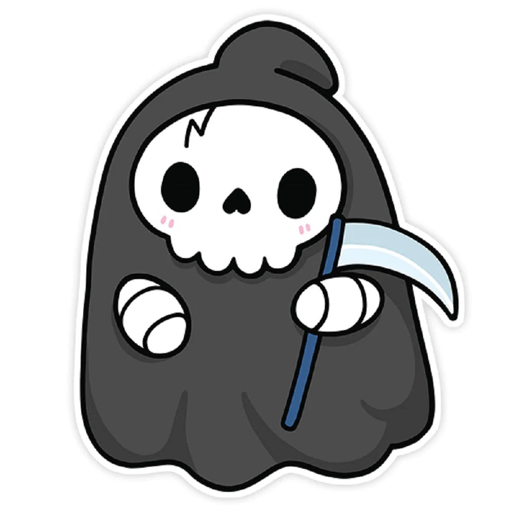 Cute Reaper Sticker 3"