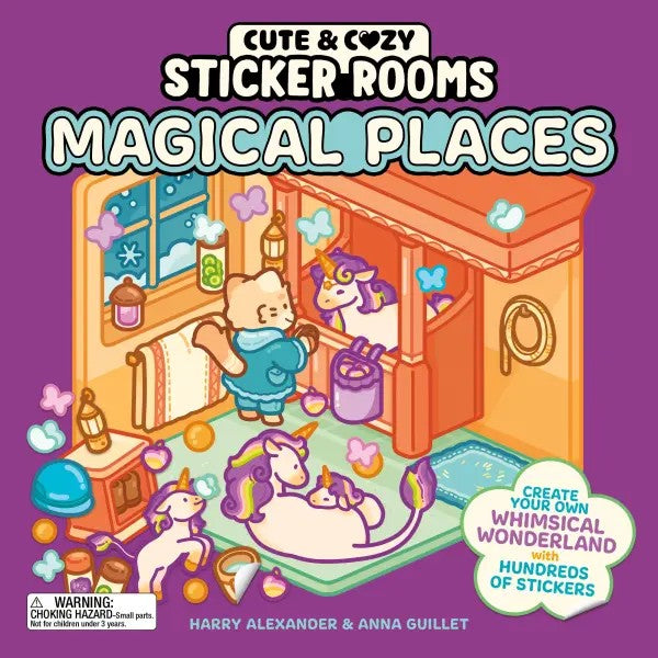 Cute & Cozy Magical Rooms Sticker Book