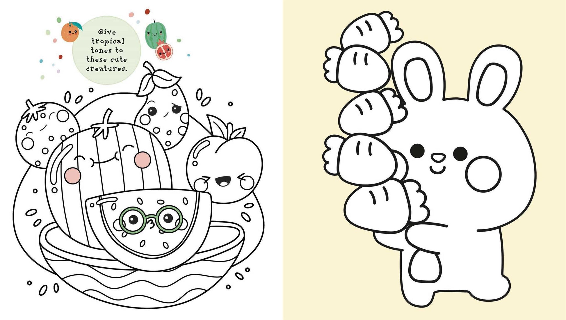 Cuties Cafe Coloring Book