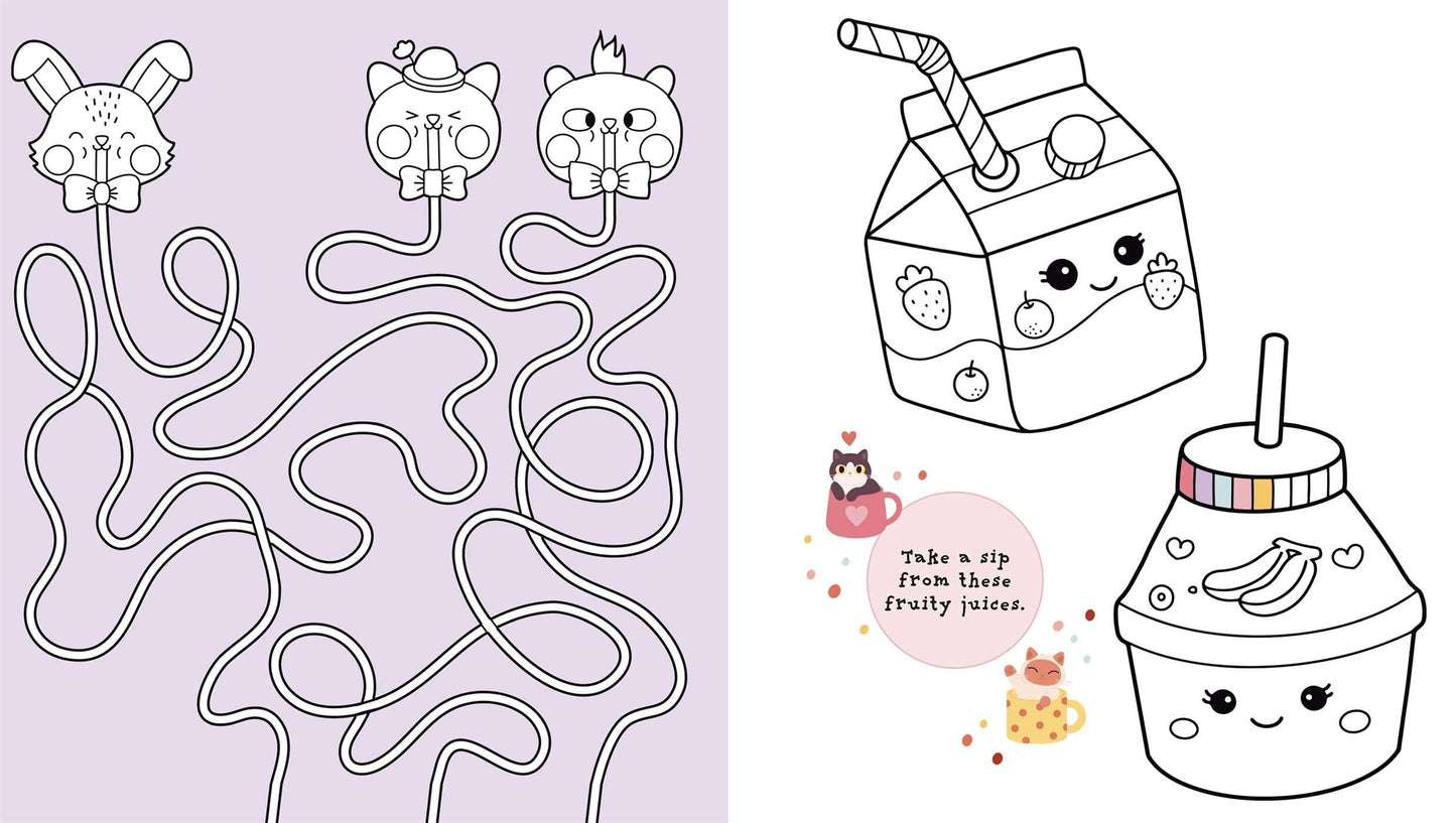 Cuties Cafe Coloring Book