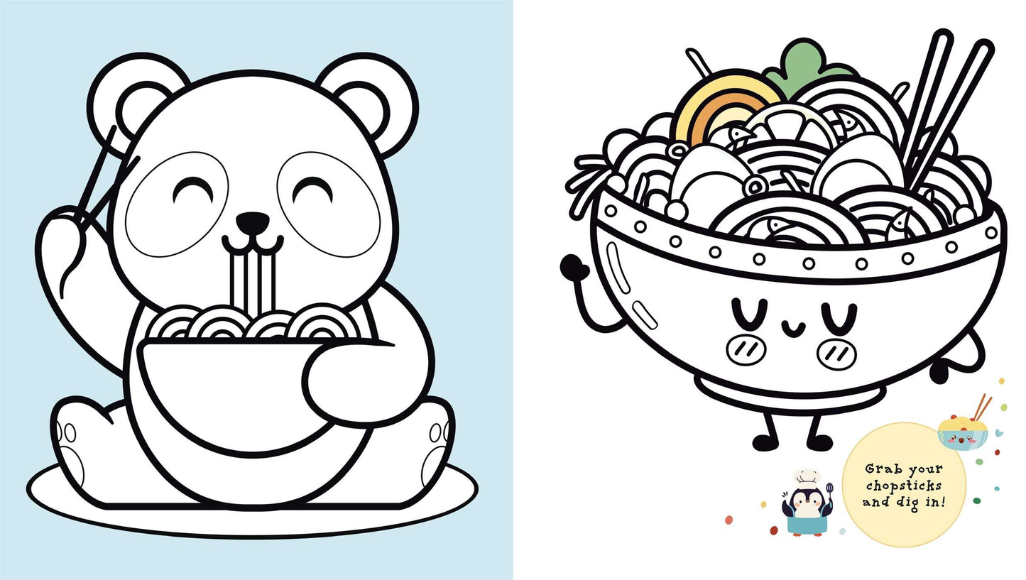 Cuties Cafe Coloring Book