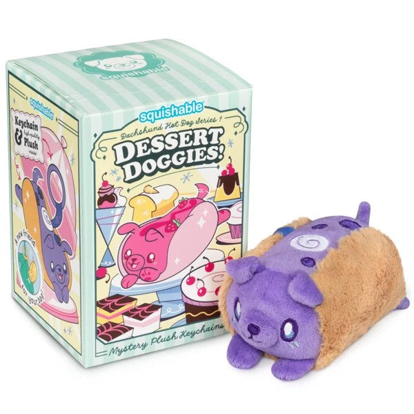 Dachshund Hot Dog Plush Keychain Blind Box Series 1: Dessert Doggies