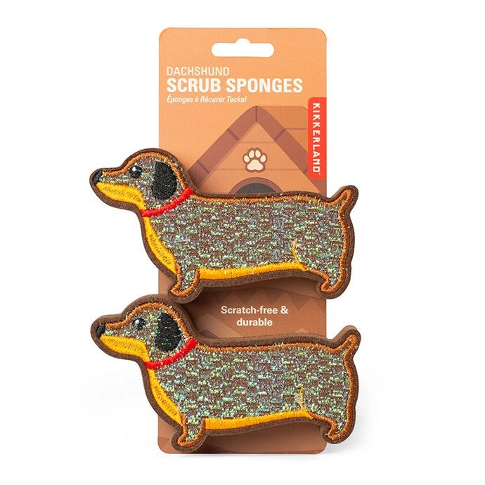 Dachshund Scrub Sponges Set Of 2