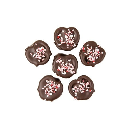 Dark Chocolate Peppermint Pretzels 6 oz