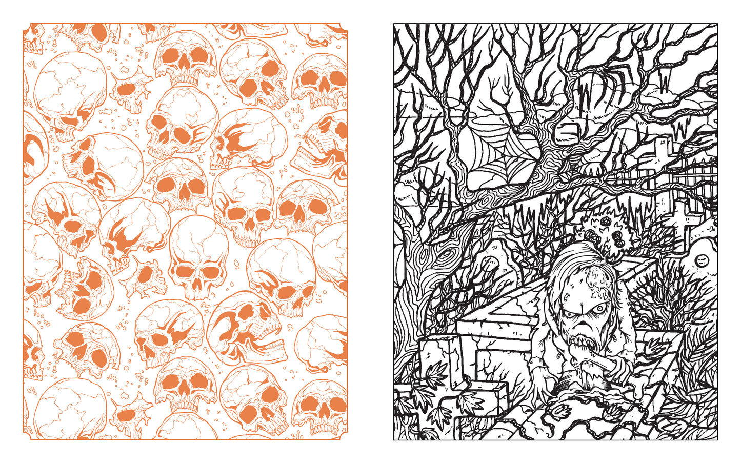 Dark Delights And Demons Coloring Book