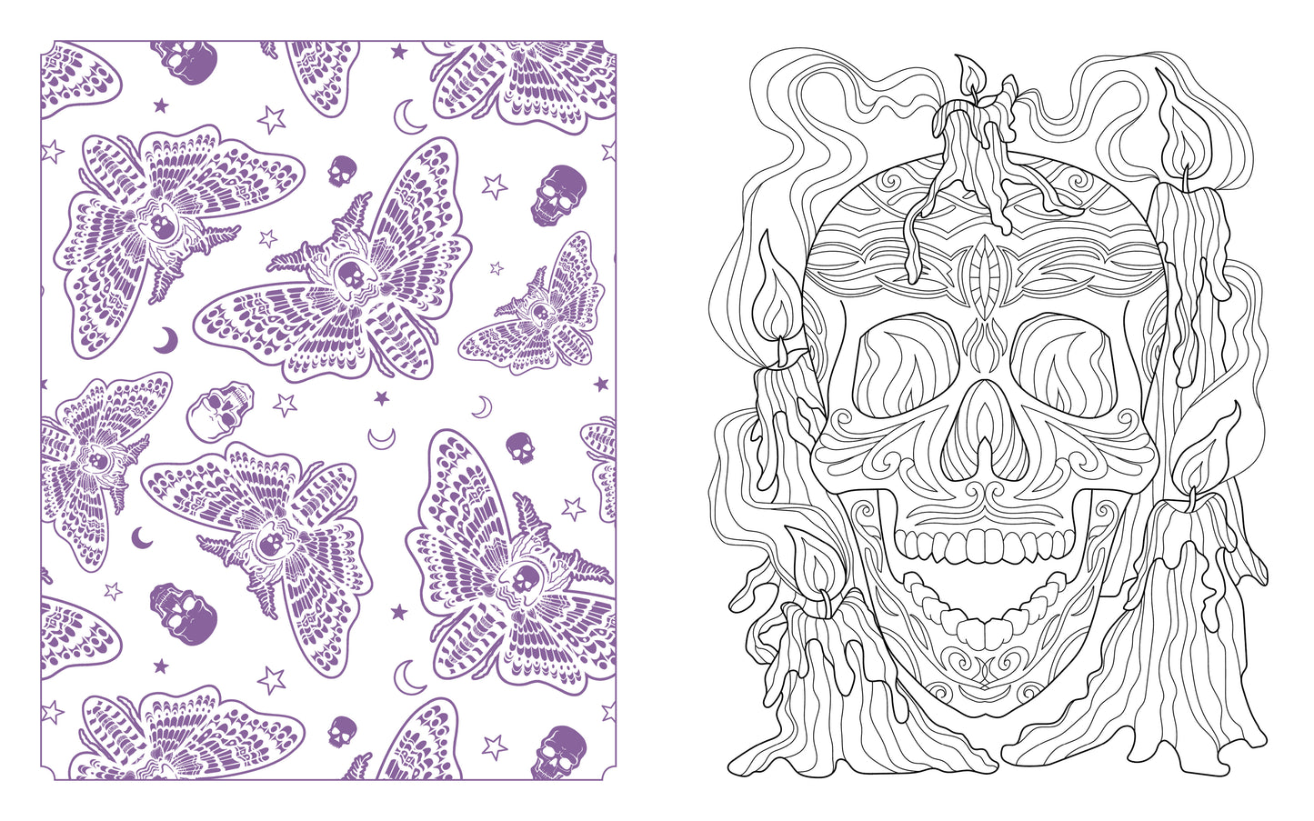 Dark Delights And Demons Coloring Book