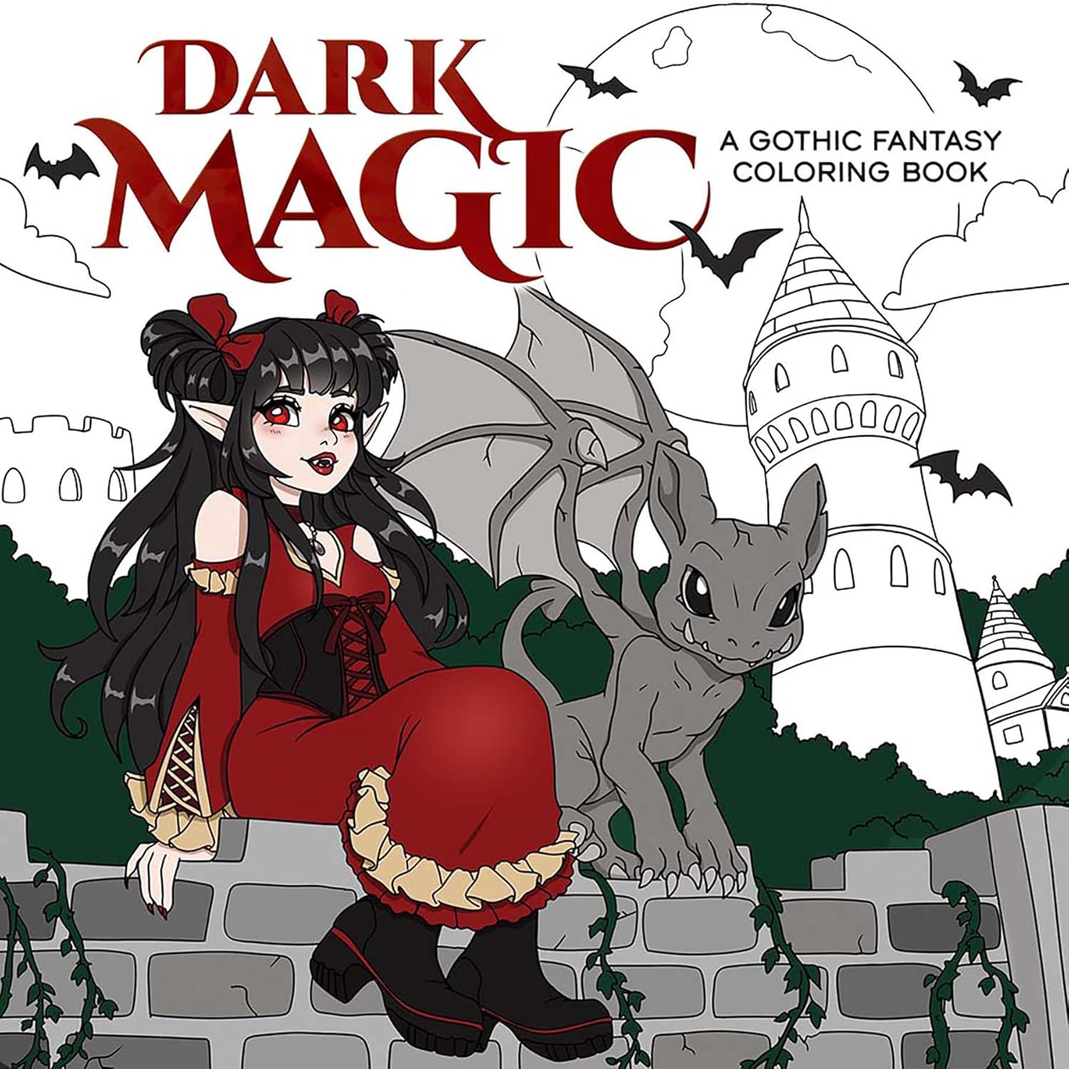 Dark Magic A Gothic Fantasy Coloring Book