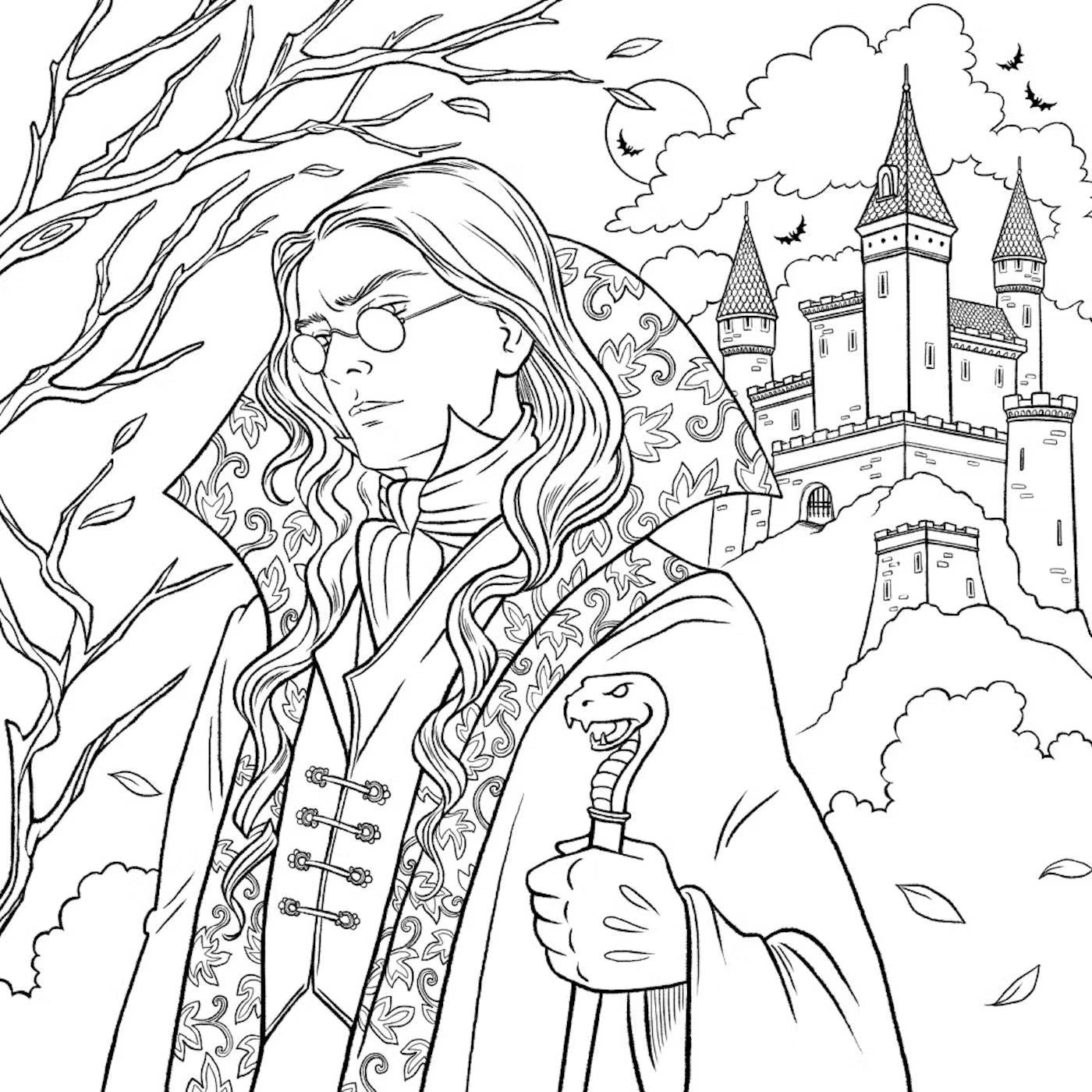 Dark Magic A Gothic Fantasy Coloring Book