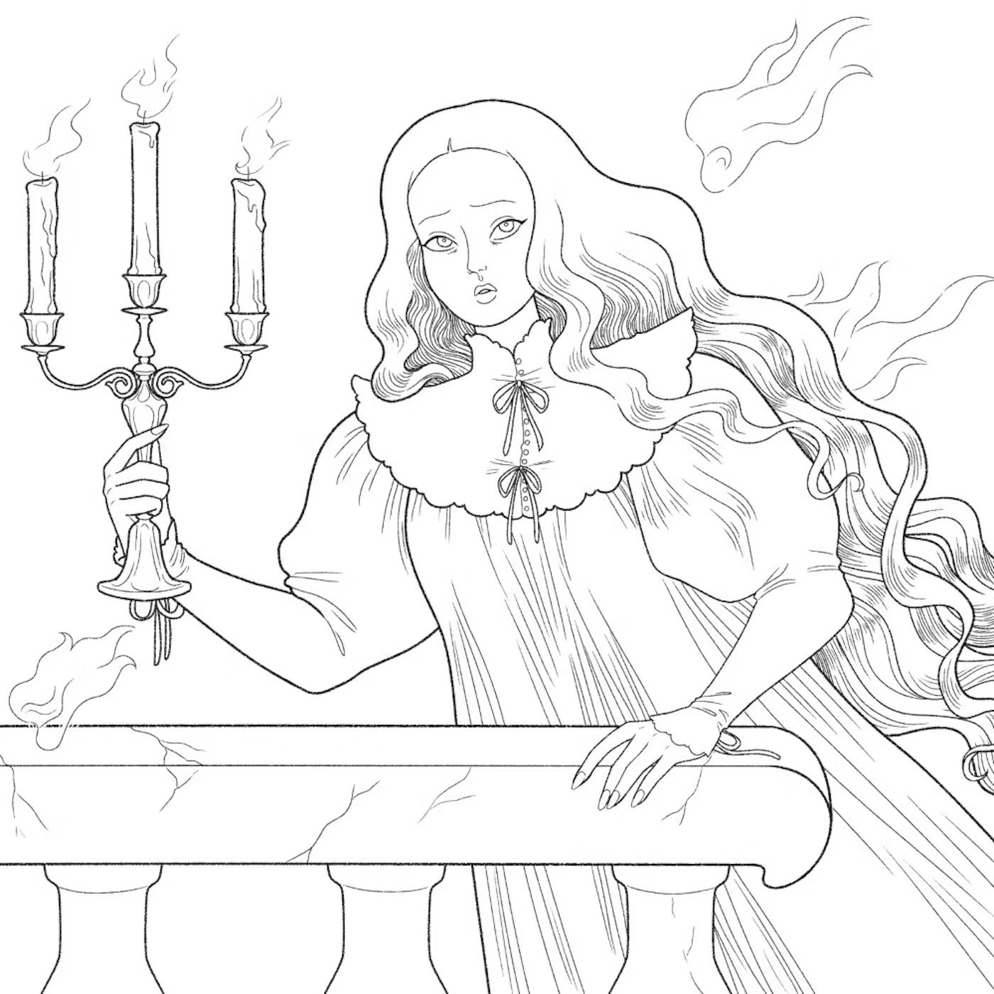 Dark Magic A Gothic Fantasy Coloring Book