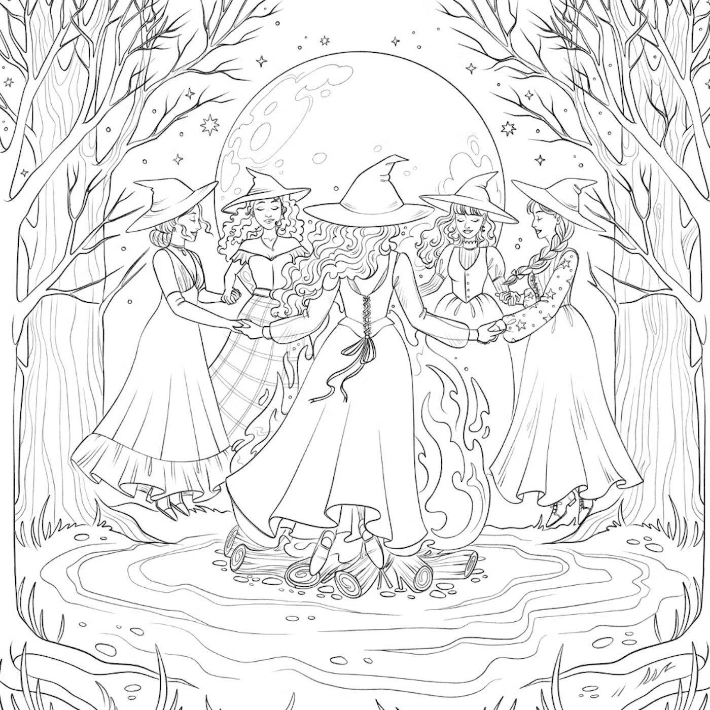 Dark Magic A Gothic Fantasy Coloring Book