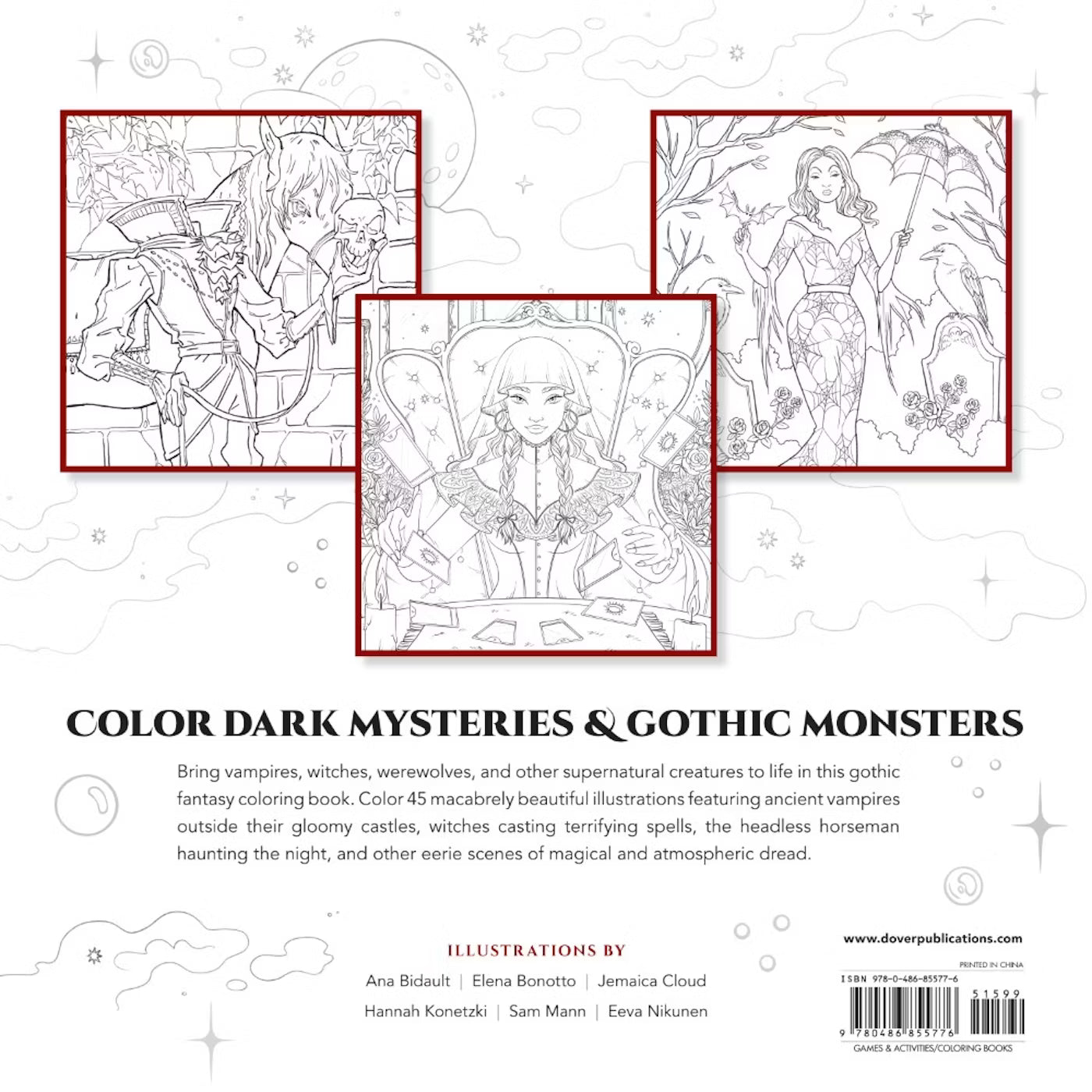 Dark Magic A Gothic Fantasy Coloring Book