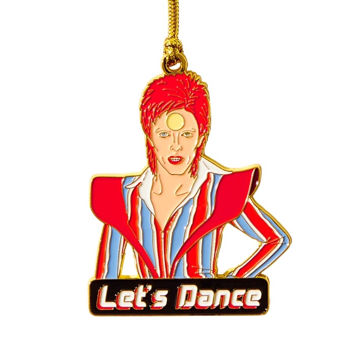 David Bowie Let's Dance Enamel Ornament