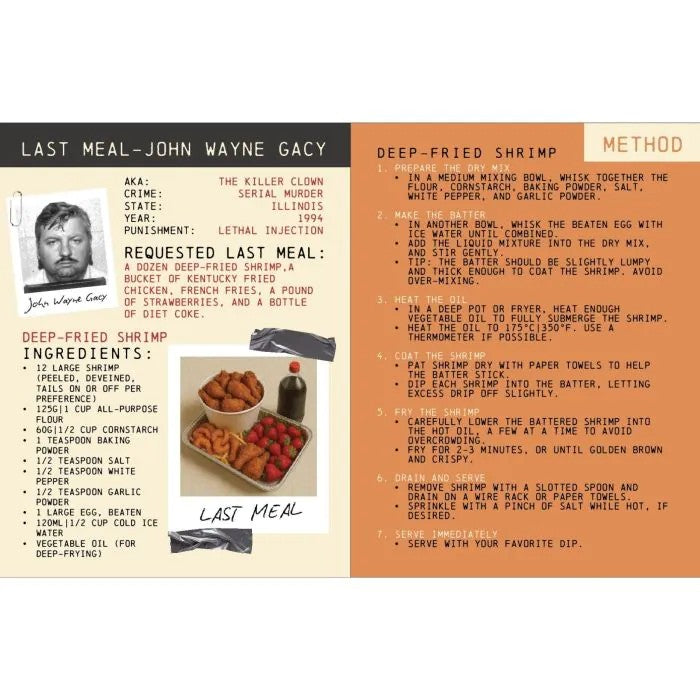 Death Row Recipes Book