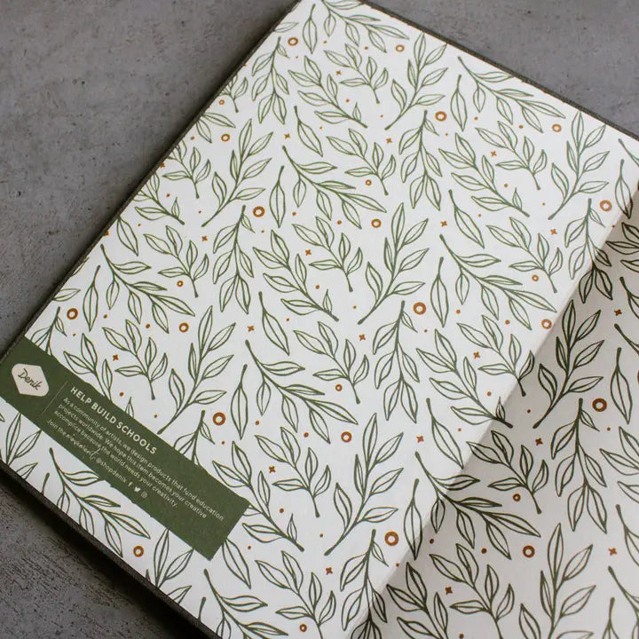 Deer Embroidered Notebook