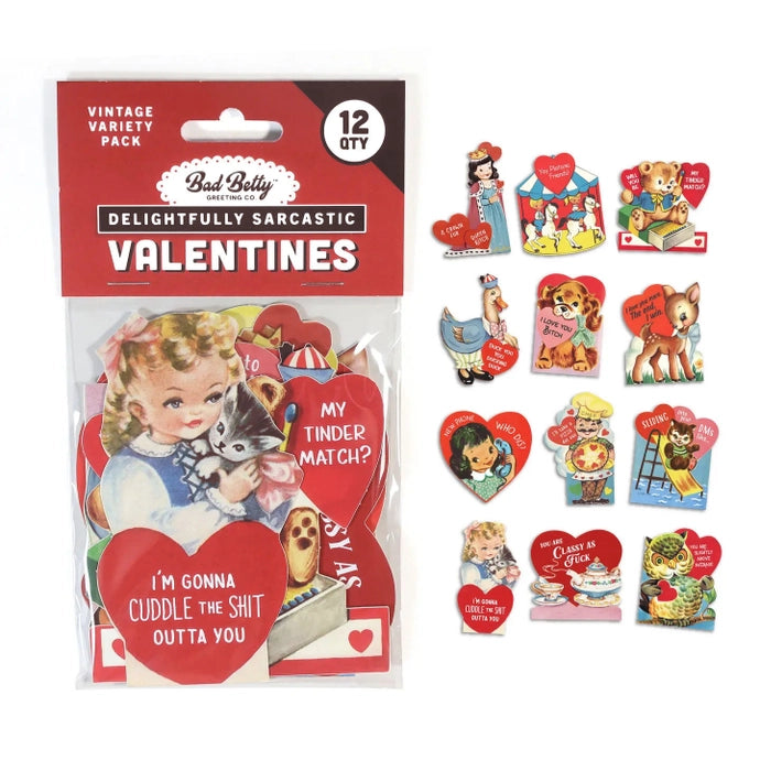 Delightfully Sarcastic Valentines Set Of 12