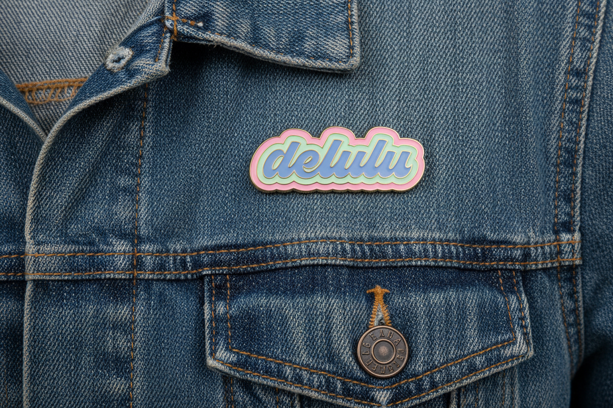 Delulu Enamel Pin