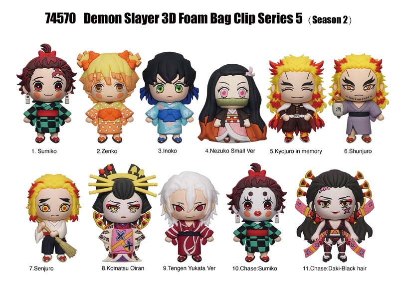 Demon Slayer Figural Bag Clip Series 5