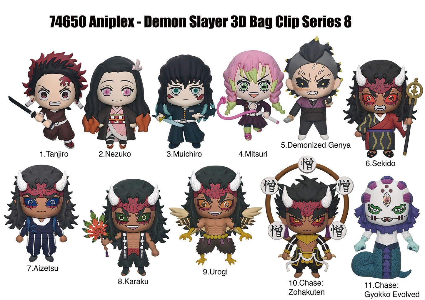 Demon Slayer Figural Bag Clip Series 8