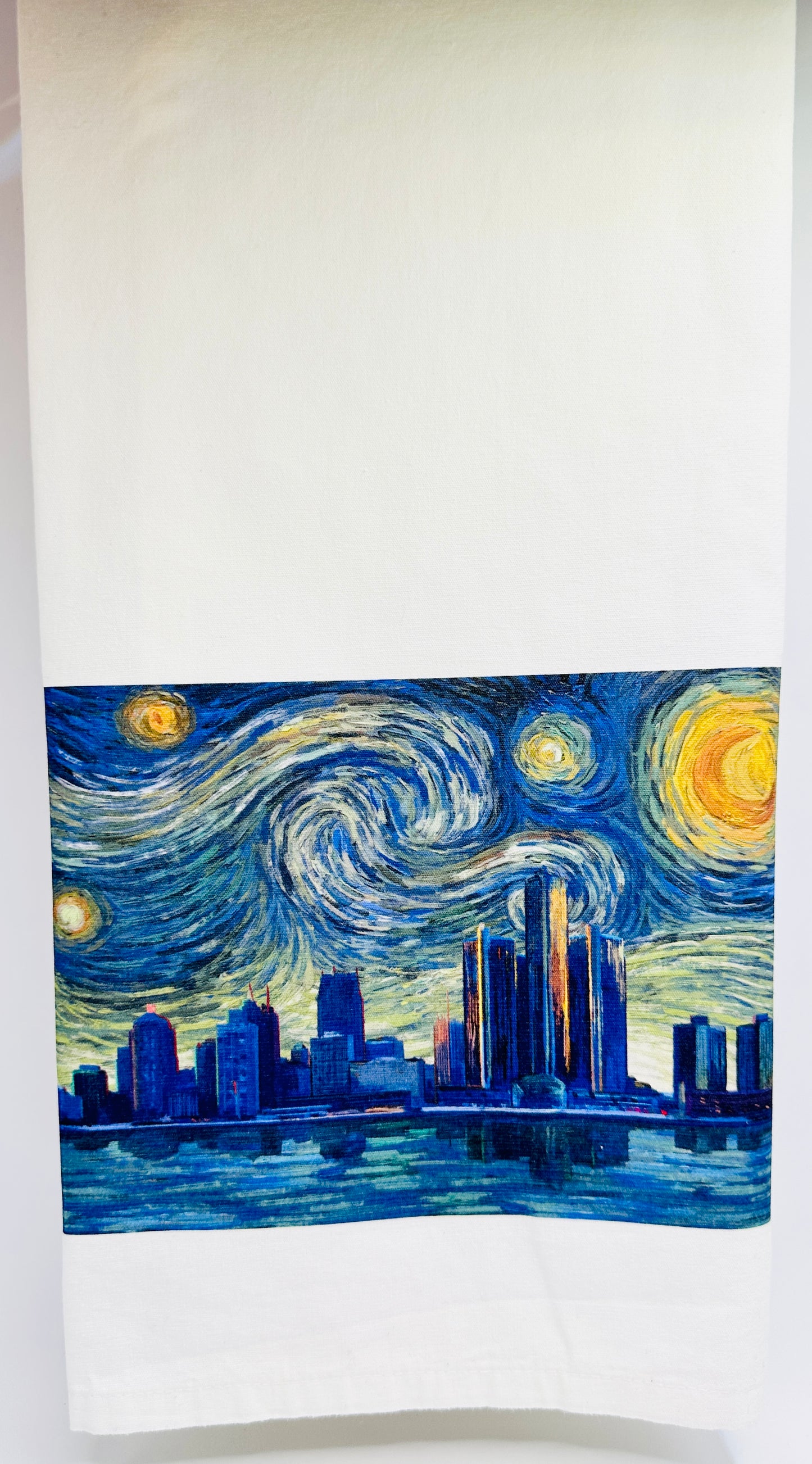 Detroit Starry Night Dish Towel