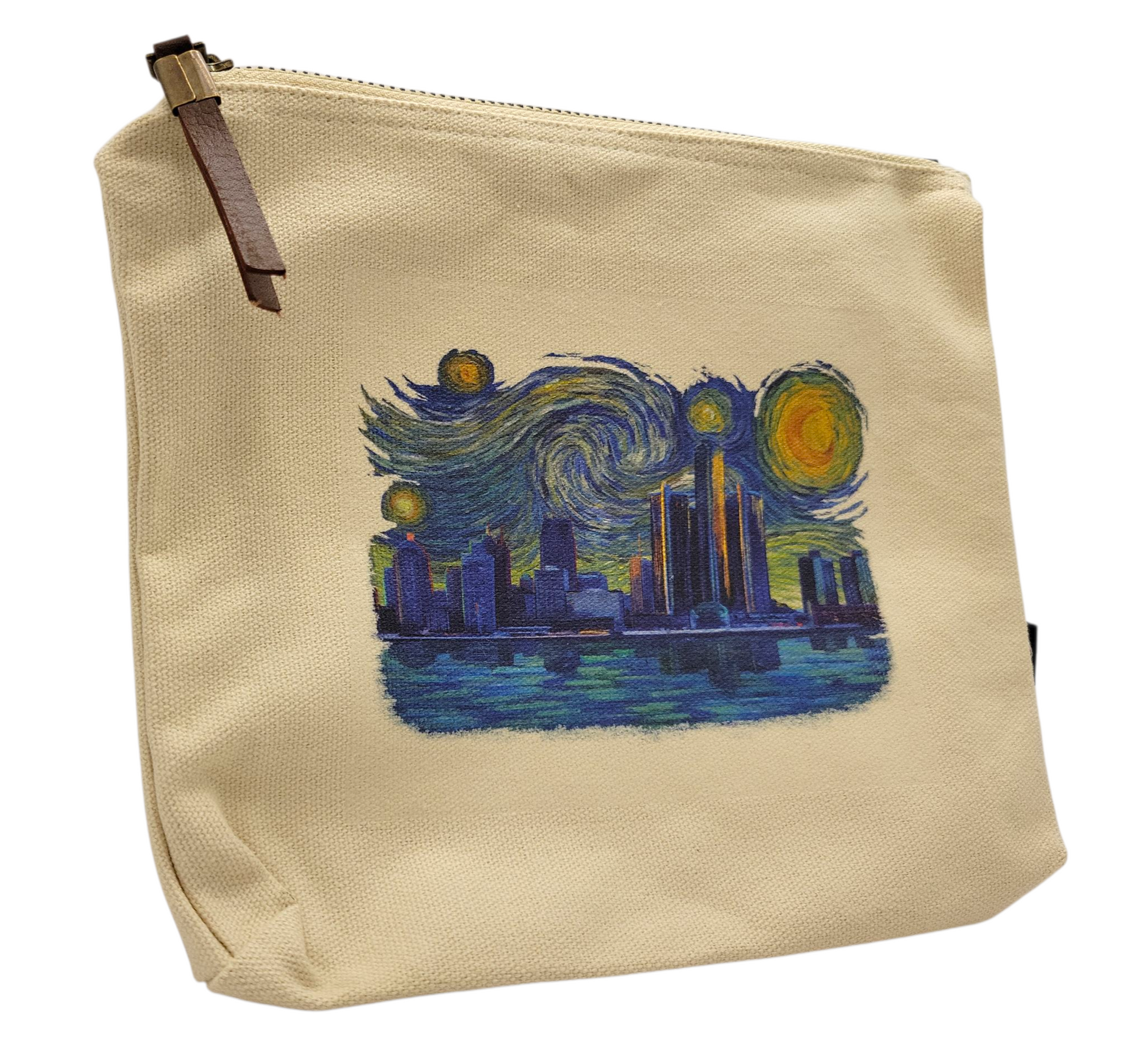 Detroit Starry Night Zipper Pouch