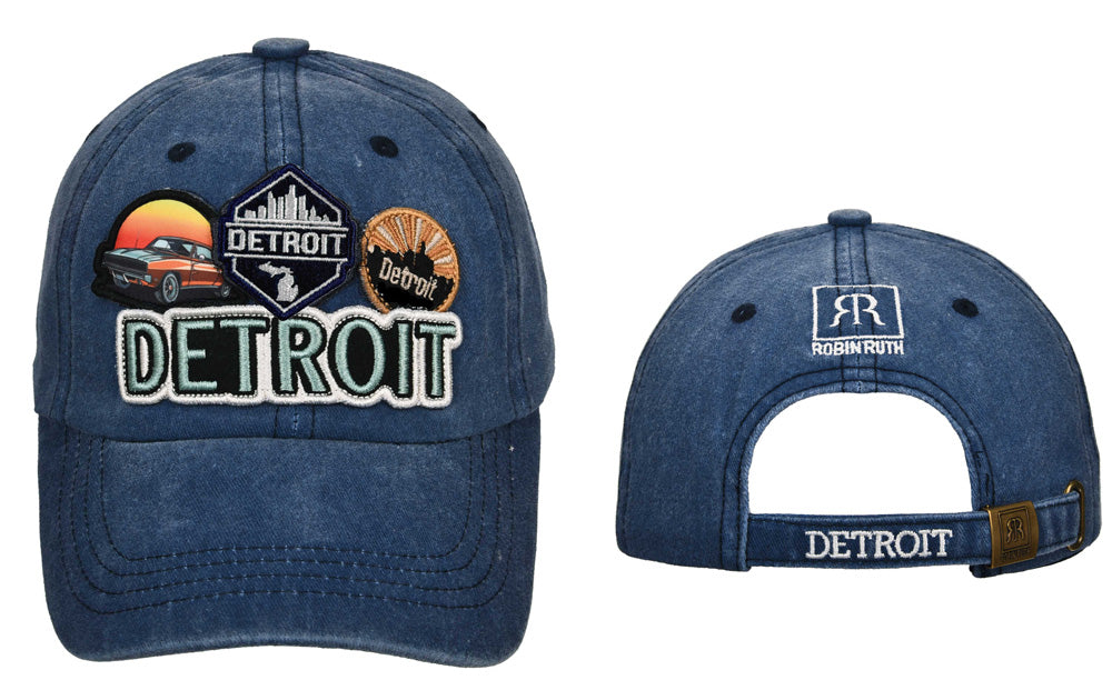 Detroit Patches Baseball Hat