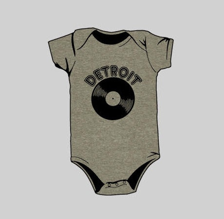 Detroit Vinyl Onesie Military Green