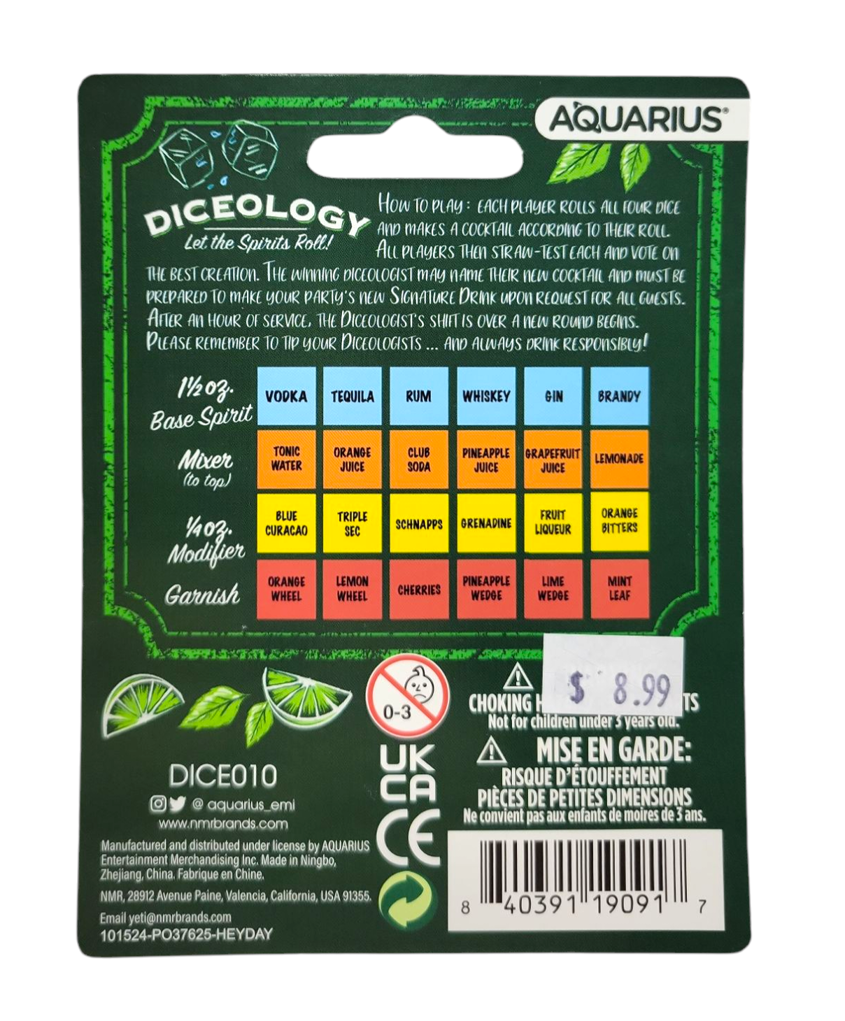 Diceology Dice Rolling Game