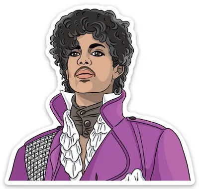 Prince Purple Rain Die Cut Sticker
