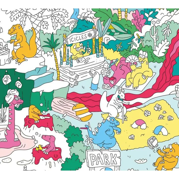 Dino Giant Coloring Poster