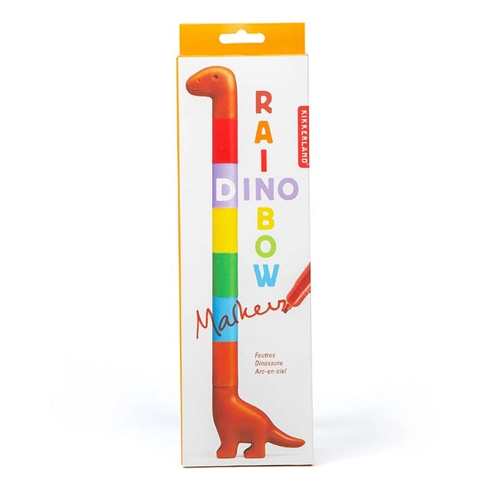 Dino Rainbow Markers