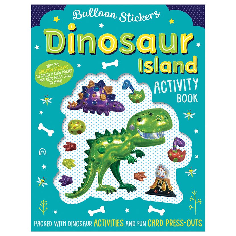 Dinosaur Island Balloon Sticker Activity Book