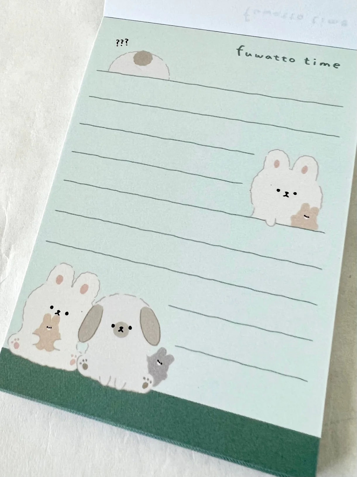 Rabbit Dog Mini Note Pad Fuwatto Time