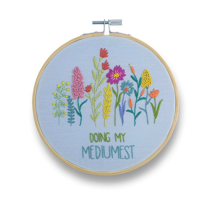 Doing My Mediumist Floral 6" Embroidery Kit