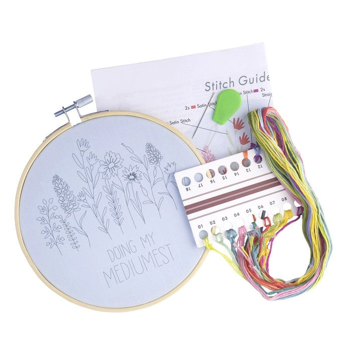 Doing My Mediumist Floral 6" Embroidery Kit