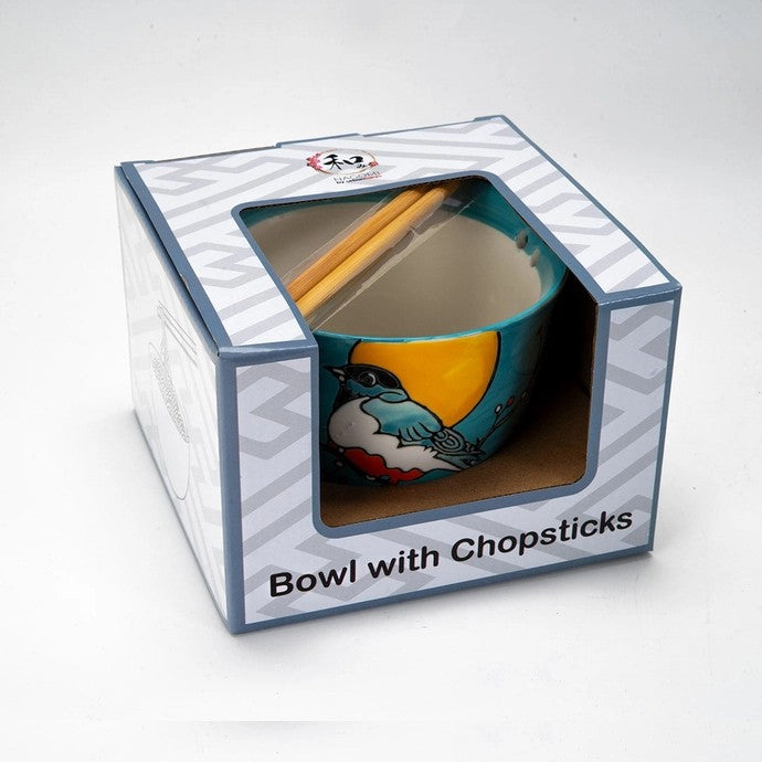 Robin Bowl With Chopsticks