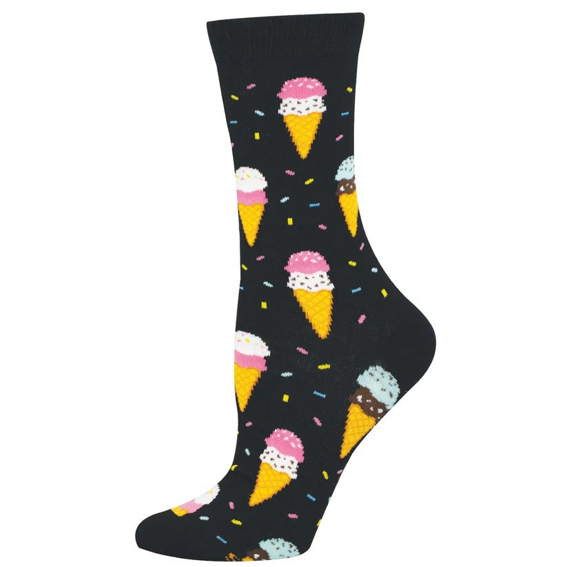 Double Scoop Women's Bamboo Socks Black