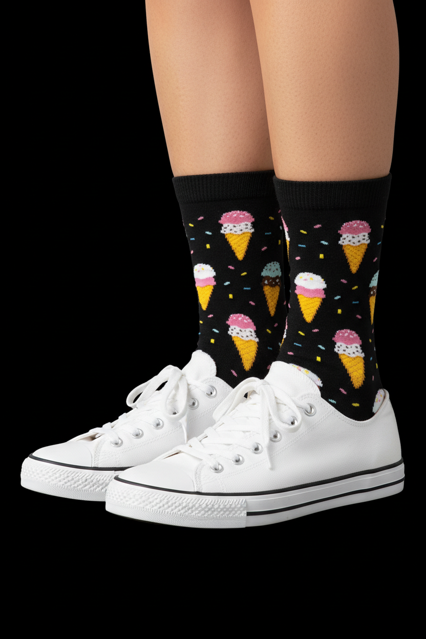 Double Scoop Women's Bamboo Socks Black