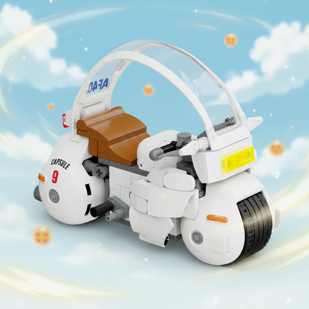 Dragon Ball Z Bulma's Motorcycle 3D Bricks Puzzle