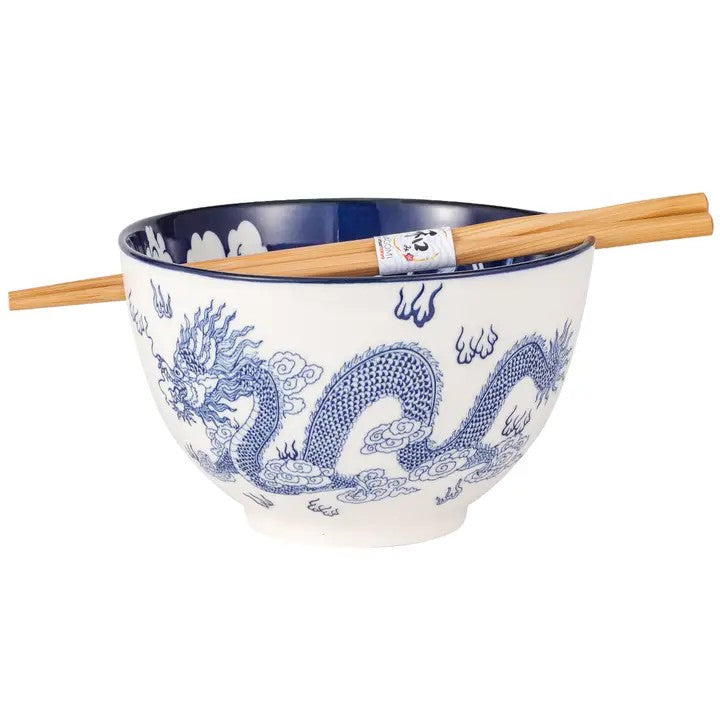 Dragon Bowl With Chopsticks
