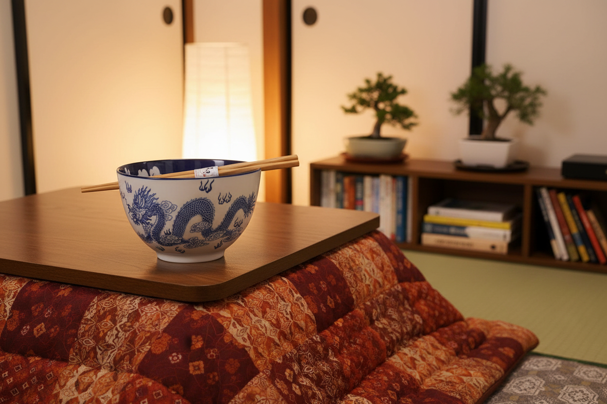 Dragon Bowl With Chopsticks