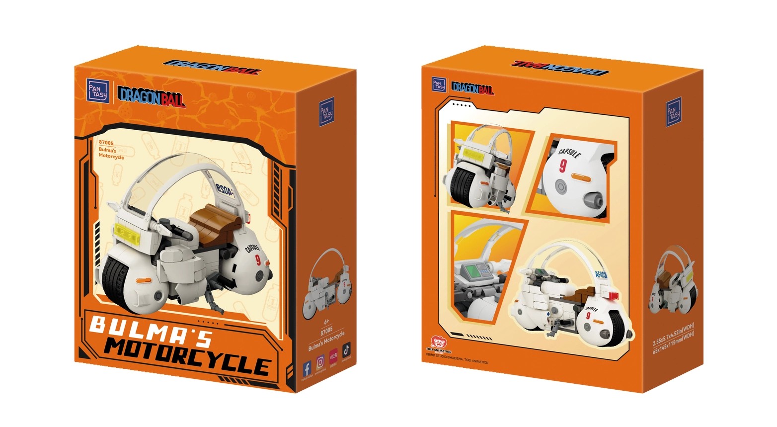 Dragon Ball Z Bulma's Motorcycle 3D Bricks Puzzle