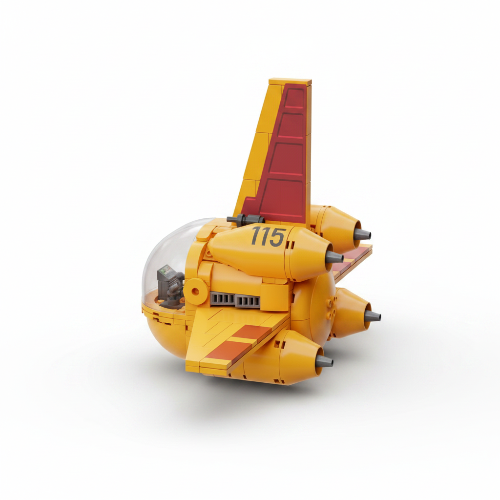 Dragon Ball Z Yamcha's Airplane 3D Bricks Puzzle
