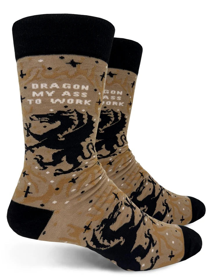Dragon My Ass To Work Men's Socks