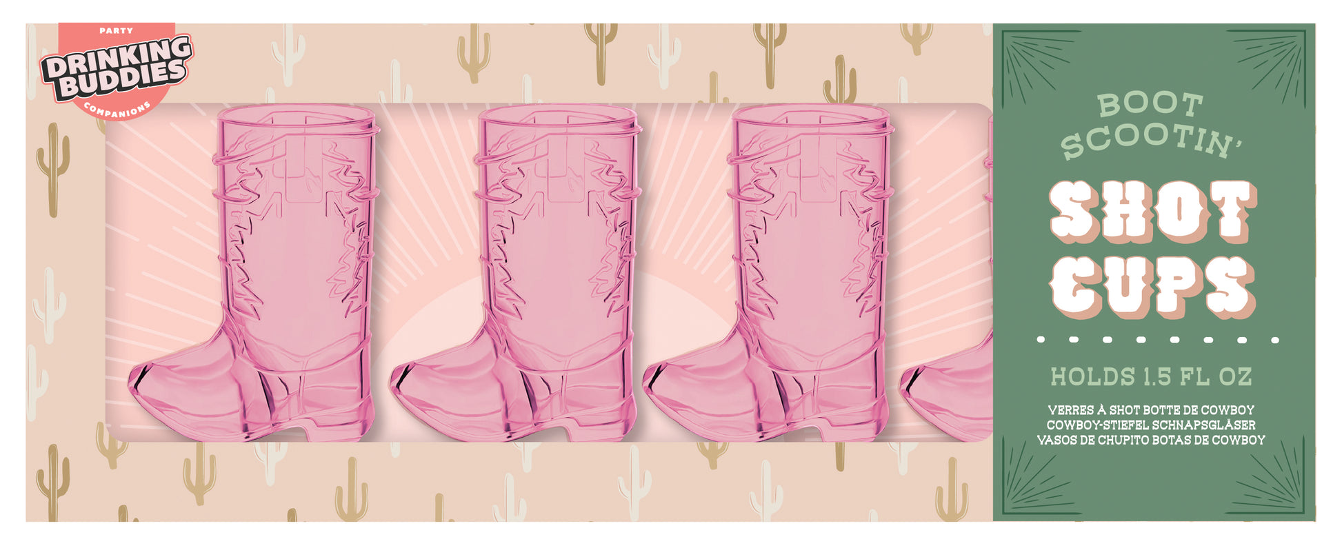 Drinking Buddies Boot Scootin' Shot Cups