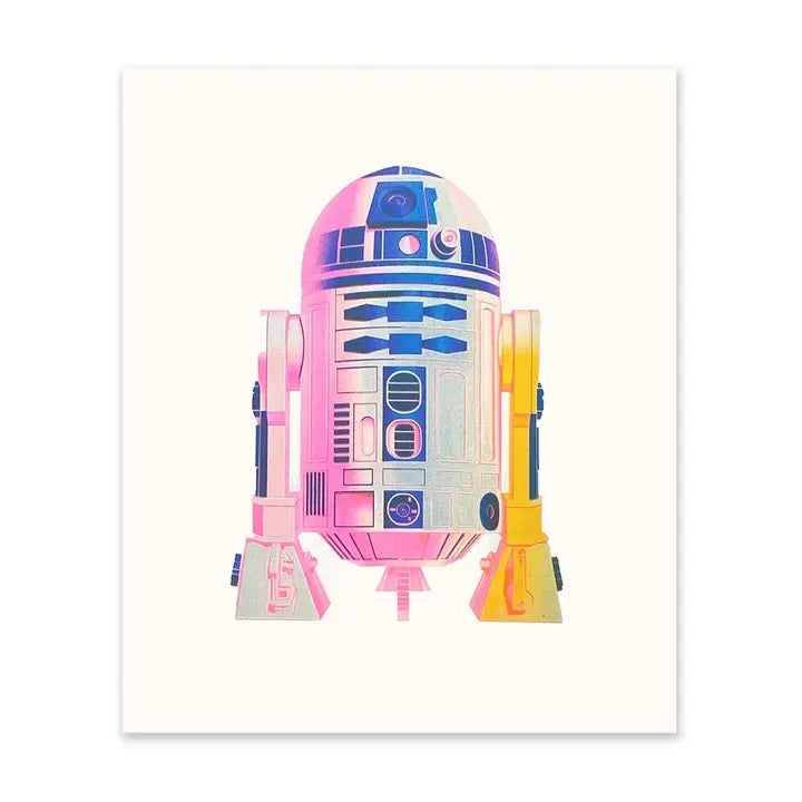 Droid Risograph Print 10x12