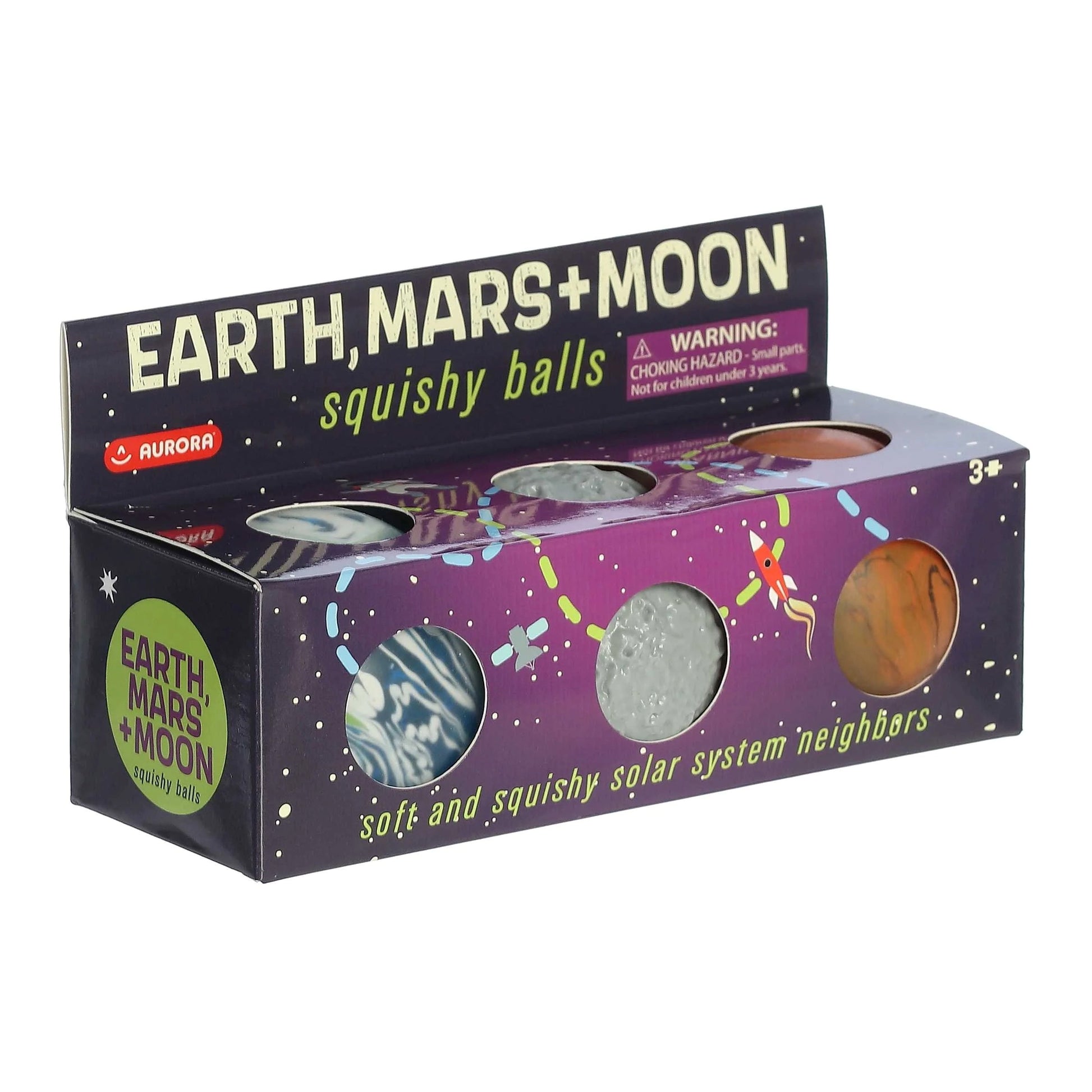 Earth, Moon & Mars Squishy Balls