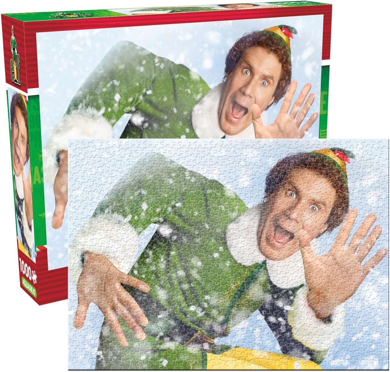 Elf Glitter Snow Puzzle 1000 pc