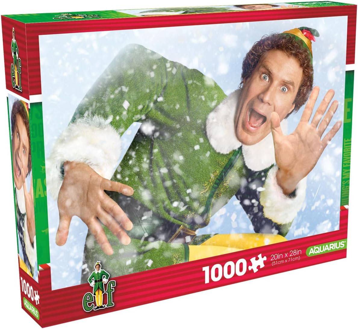 Elf Glitter Snow Puzzle 1000 pc